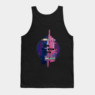 Glitch 3D Art Tank Top